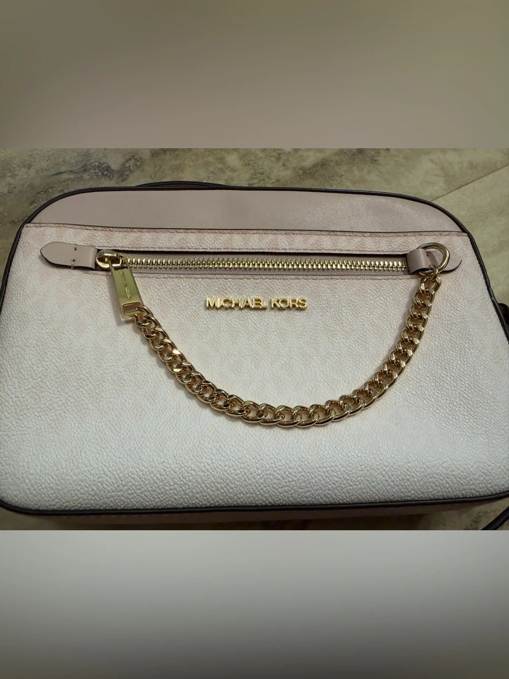 Michael Kors Blush Pink Leather Crossbody Bag